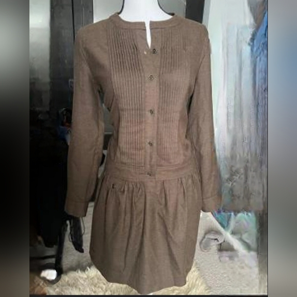 Pin Tucked Dropped Waist Dress - Picture 2 of 3